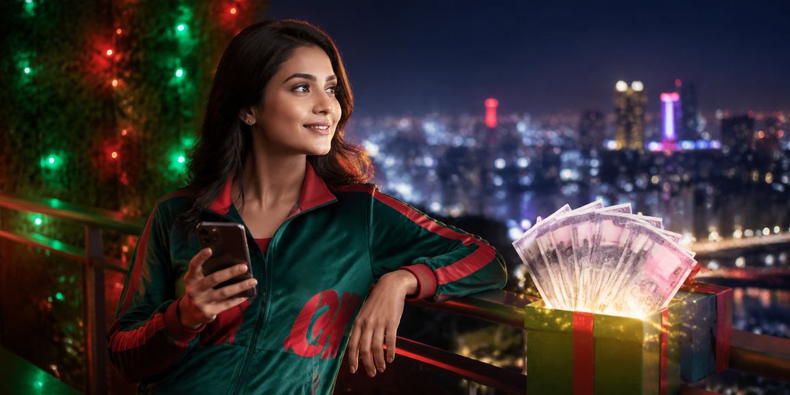 গাজীপুরে লাল-সবুজ পতাকার পটভূমিতে ক্রিকেট বেটিং উপভোগ করছেন একজন বাংলাদেশি
